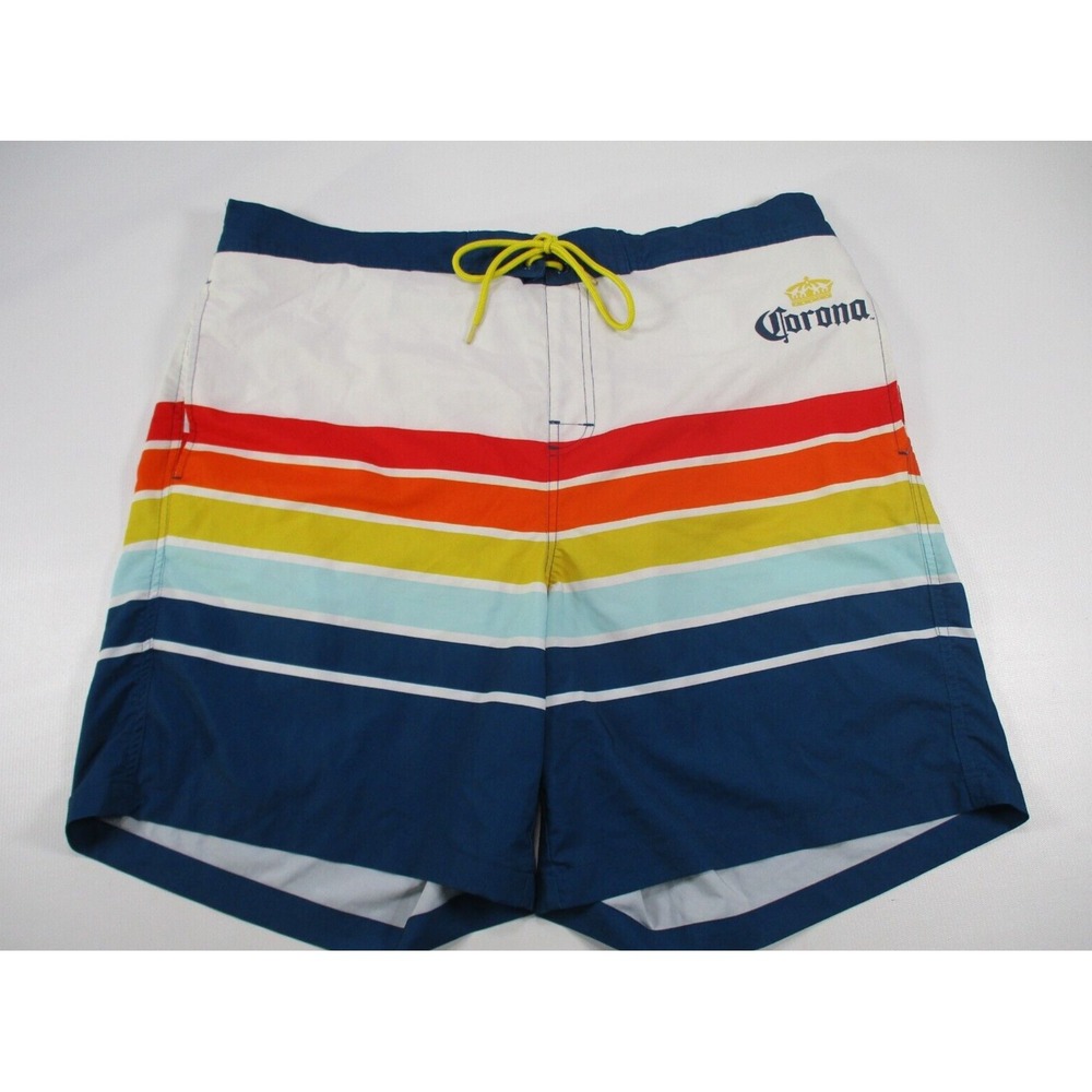 Corona Mens ‎ Multi Color Casual Mesh Swim Beach Summer ShortsSz 2XL 44/46